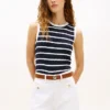 Stripe Cable Knit Sweater Vest Stripe Cable Knit Sweater Vest