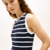 Stripe Cable Knit Sweater Vest Stripe Cable Knit Sweater Vest