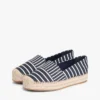 Stripe Canvas Platform Espadrille
