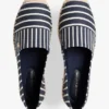 Stripe Canvas Platform Espadrille