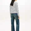 Stripe Cotton Interlock Cardigan T-Shirt Stripe Cotton Interlock Cardigan T-Shirt