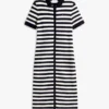 Stripe Lightweight Polo Sweater Dress Stripe Lightweight Polo Sweater Dress