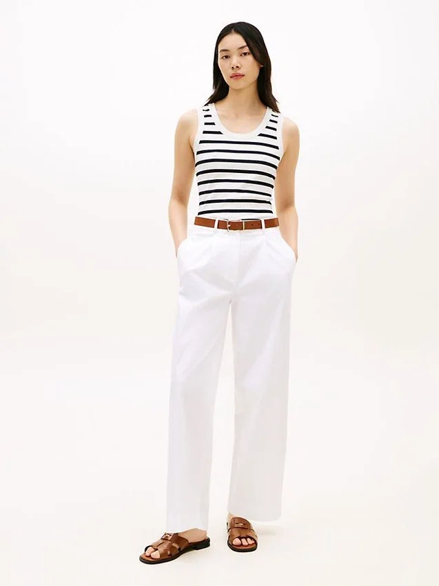 Stripe Rib-Knit Tank Top Stripe Rib-Knit Tank Top