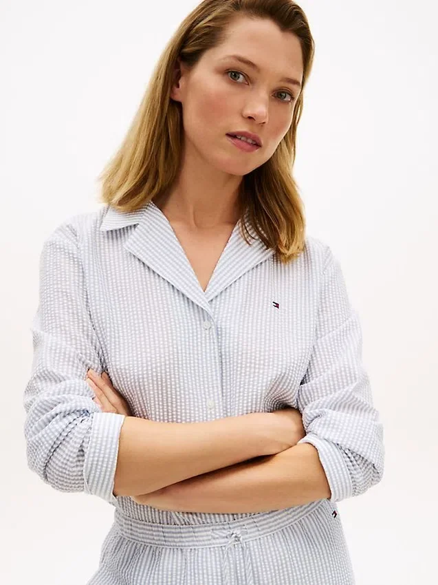 Stripe Seersucker Sleep Shirt Stripe Seersucker Sleep Shirt