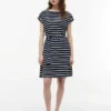 Striped Belted Stretch-Cotton Dress Striped Belted Stretch-Cotton Dress