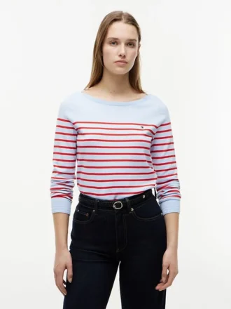 Striped Boatneck Sweater Striped Boatneck Sweater