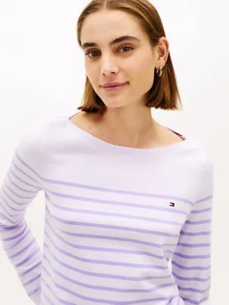 Striped Boatneck Sweater