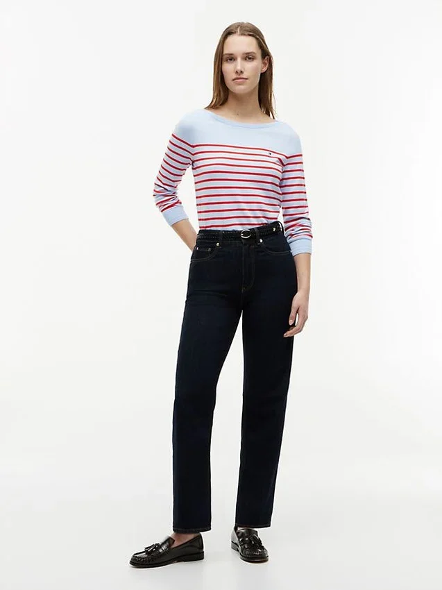Striped Boatneck Sweater Striped Boatneck Sweater