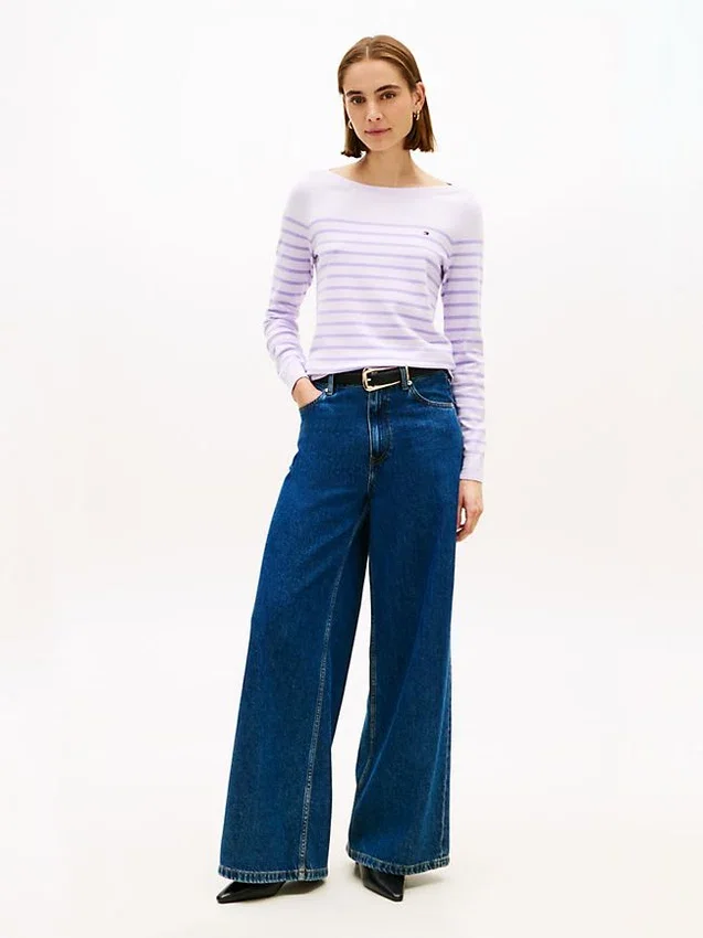 Striped Boatneck Sweater Striped Boatneck Sweater