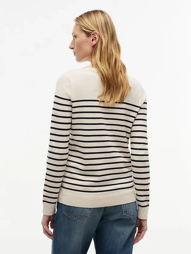 Striped Boatneck Sweater Striped Boatneck Sweater