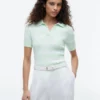 Striped Cable Knit Sweater Polo Striped Cable Knit Sweater Polo