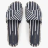 Striped Canvas Espadrille Sandal