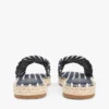 Striped Canvas Espadrille Sandal