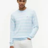 Striped Classic Crewneck Sweater Striped Classic Crewneck Sweater