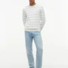 Striped Classic Crewneck Sweater Striped Classic Crewneck Sweater