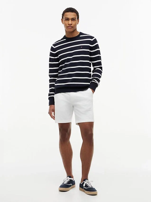 Striped Classic Crewneck Sweater Striped Classic Crewneck Sweater