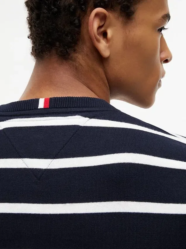 Striped Classic Crewneck Sweater Striped Classic Crewneck Sweater