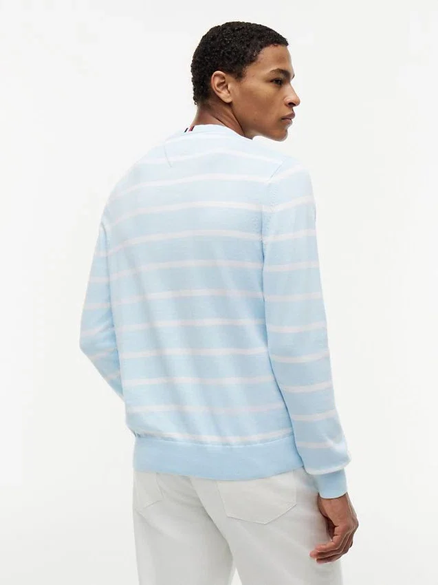 Striped Classic Crewneck Sweater Striped Classic Crewneck Sweater