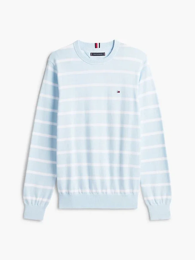 Striped Classic Crewneck Sweater Striped Classic Crewneck Sweater
