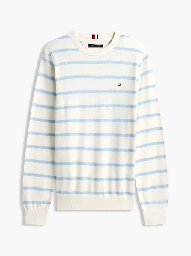 Striped Classic Crewneck Sweater Striped Classic Crewneck Sweater