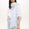 Striped Cotton-Linen Blend Scarf