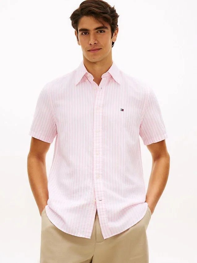 Striped Cotton-Linen Blend Shirt Striped Cotton-Linen Blend Shirt