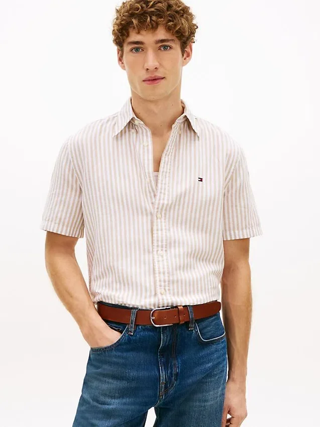 Striped Cotton-Linen Blend Shirt Striped Cotton-Linen Blend Shirt