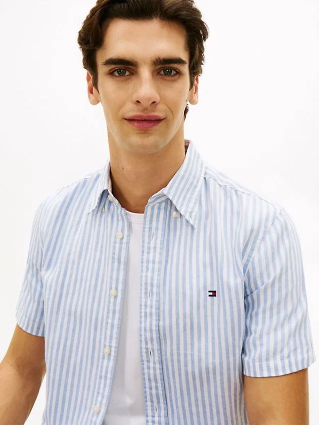 Striped Cotton-Linen Blend Shirt Striped Cotton-Linen Blend Shirt