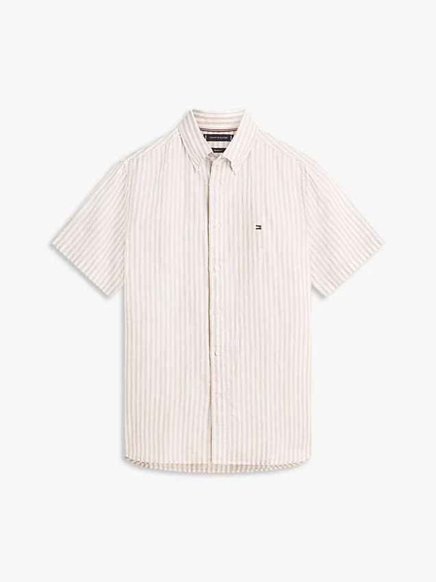 Striped Cotton-Linen Blend Shirt Striped Cotton-Linen Blend Shirt