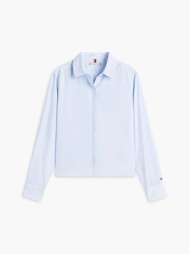 Striped Crepe Shirt Striped Crepe Shirt