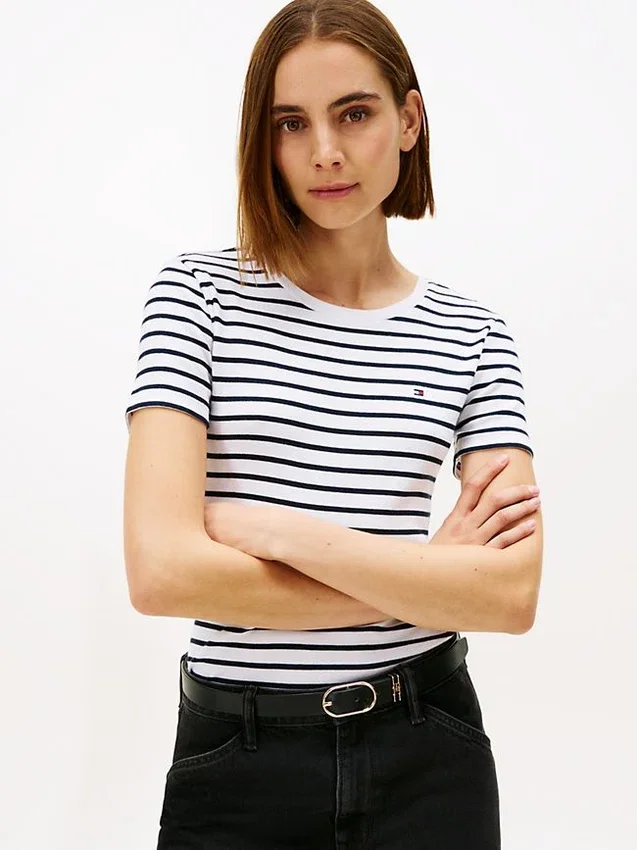 Striped Crewneck Favorite T-Shirt Striped Crewneck Favorite T-Shirt