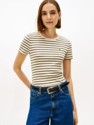 Striped Crewneck Favorite T-Shirt