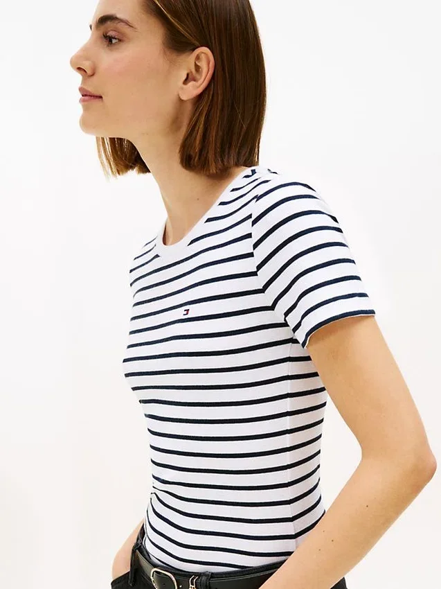 Striped Crewneck Favorite T-Shirt Striped Crewneck Favorite T-Shirt