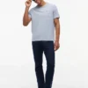 Striped Linen-Blend Pocket T-Shirt Striped Linen-Blend Pocket T-Shirt