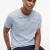 Striped Linen-Blend Pocket T-Shirt Striped Linen-Blend Pocket T-Shirt
