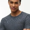 Striped Linen-Blend Pocket T-Shirt Striped Linen-Blend Pocket T-Shirt