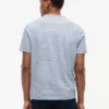 Striped Linen-Blend Pocket T-Shirt Striped Linen-Blend Pocket T-Shirt