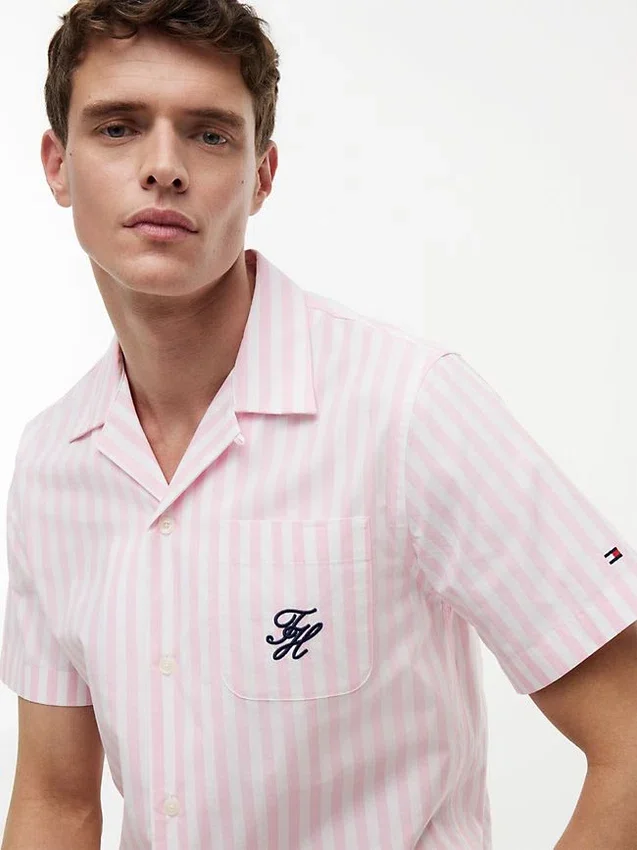 Striped Paper-Touch Camp Shirt Striped Paper-Touch Camp Shirt