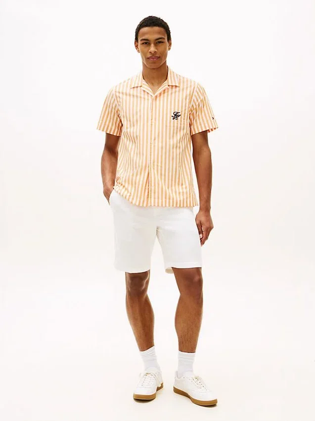 Striped Paper-Touch Camp Shirt Striped Paper-Touch Camp Shirt