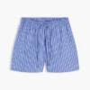 Striped Poplin Pull-On Short Striped Poplin Pull-On Short