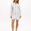 Striped Poplin Sleep Dress
