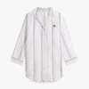 Striped Poplin Sleep Dress