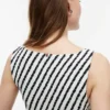 Striped Shirred Crepe Maxi Dress Striped Shirred Crepe Maxi Dress