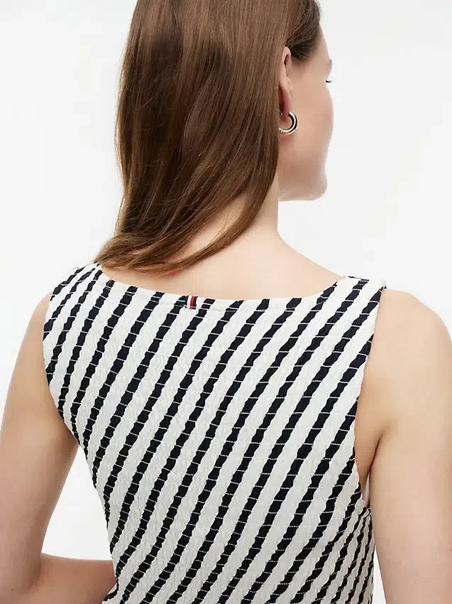 Striped Shirred Crepe Maxi Dress Striped Shirred Crepe Maxi Dress