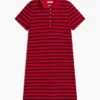 Striped Stretch Pique Polo Dress Striped Stretch Pique Polo Dress