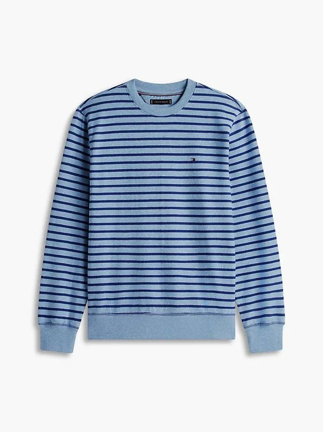 Striped Terry Crewneck Sweatshirt Striped Terry Crewneck Sweatshirt