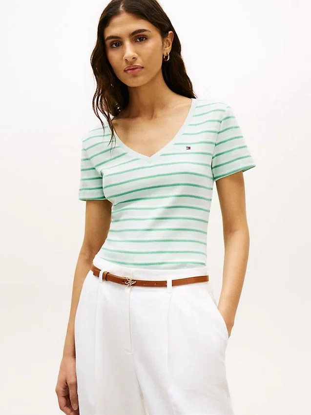 Striped V-Neck Favorite T-Shirt Striped V-Neck Favorite T-Shirt