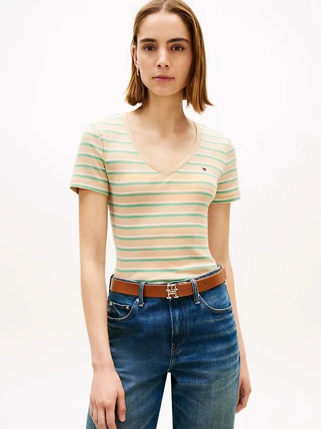 Striped V-Neck Favorite T-Shirt Striped V-Neck Favorite T-Shirt