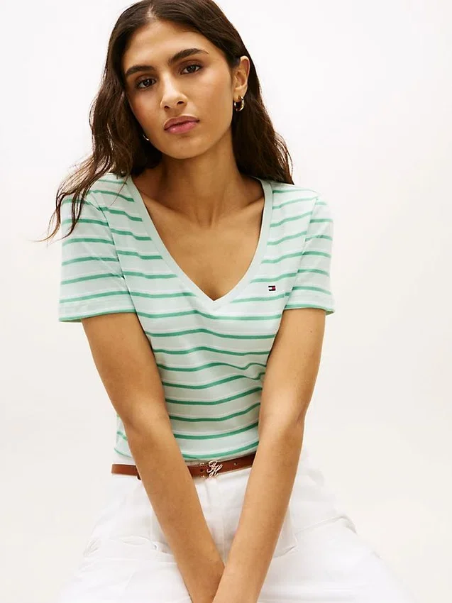 Striped V-Neck Favorite T-Shirt Striped V-Neck Favorite T-Shirt