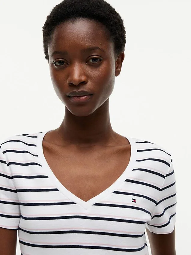 Striped V-Neck Favorite T-Shirt Striped V-Neck Favorite T-Shirt